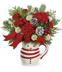 Send A Hug Frosty Stripes Bouquet from Weidig's Floral in Chardon, OH